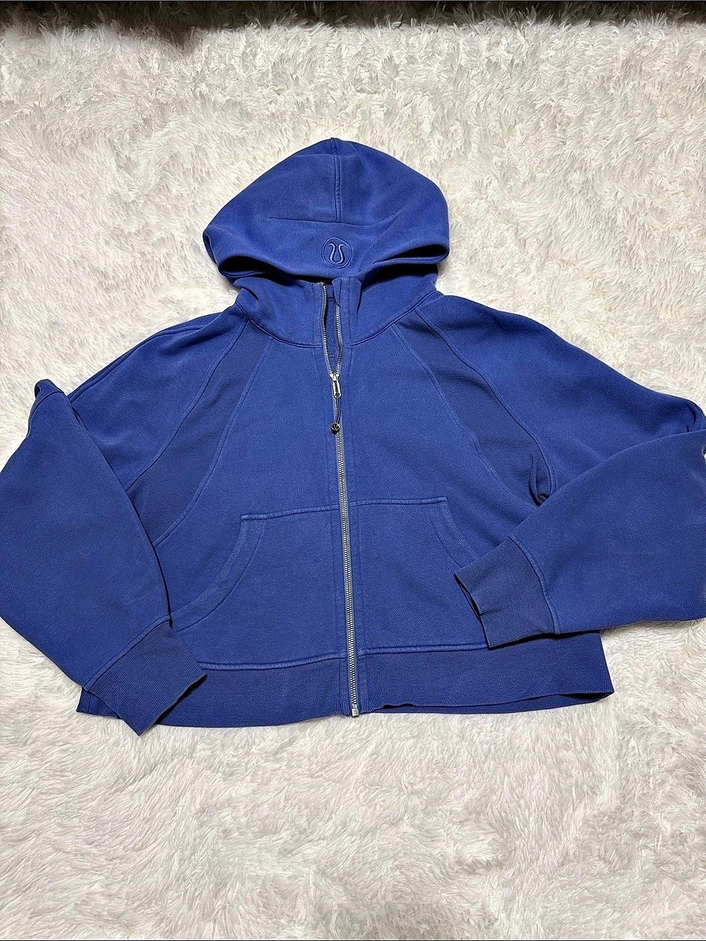 Lululemon Scuba Oversized Full-Zip Hoodie Blue Size M/L